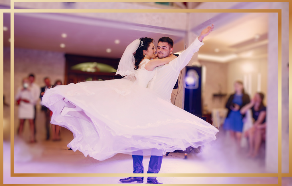 Mariés créant leur chorégraphie personnalisée Bordeaux